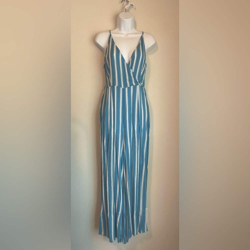 Forever21 Striped Jumpsuit